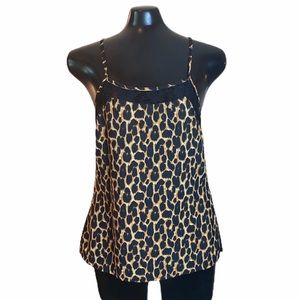 ALI & KRIS Leopard Print and Lace Camisole Top